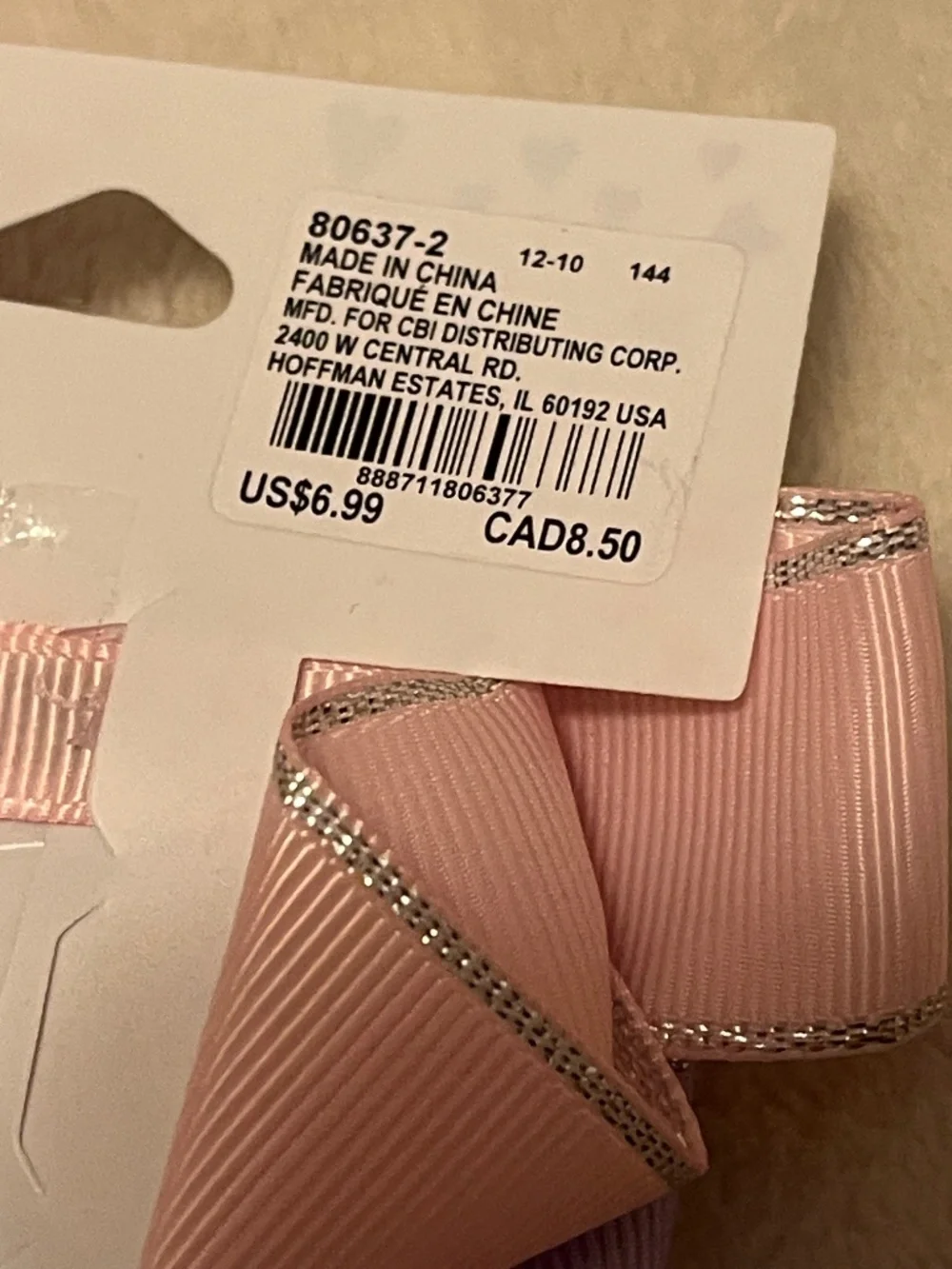 Claire’s Trio Glitter Center Pastel Bow Clips - Pink, Purple, Blue NWT